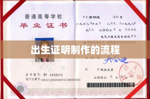 丽江出生证明制作的流程
