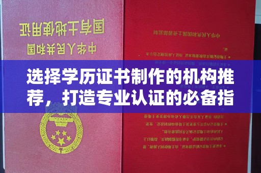 丽江选择学历证书制作的机构推荐，打造专业认证的必备指南