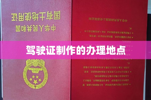 丽江驾驶证制作的办理地点
