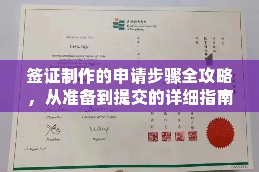 丽江签证制作的申请步骤全攻略，从准备到提交的详细指南