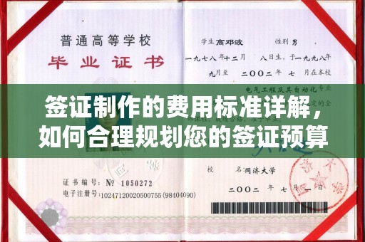 丽江签证制作的费用标准详解，如何合理规划您的签证预算